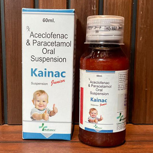 Aceclofenac And Paracetamol Oral Suspension - Drug Type: General Medicines