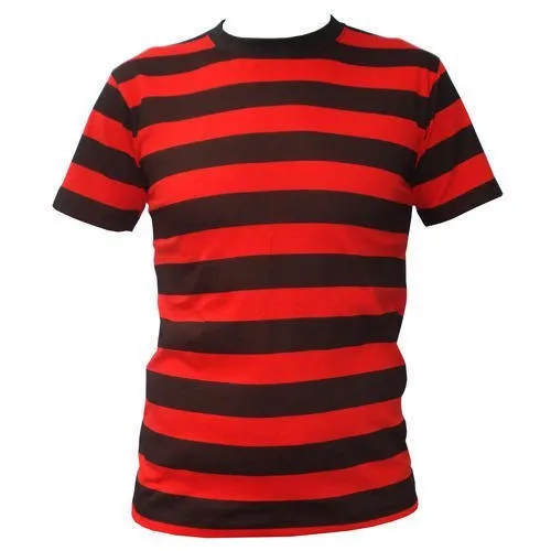 Round Neck PC Strips T-Shirts