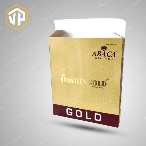 Customized Thermal Wear and Garments Packaging box with Golden Foil stamping