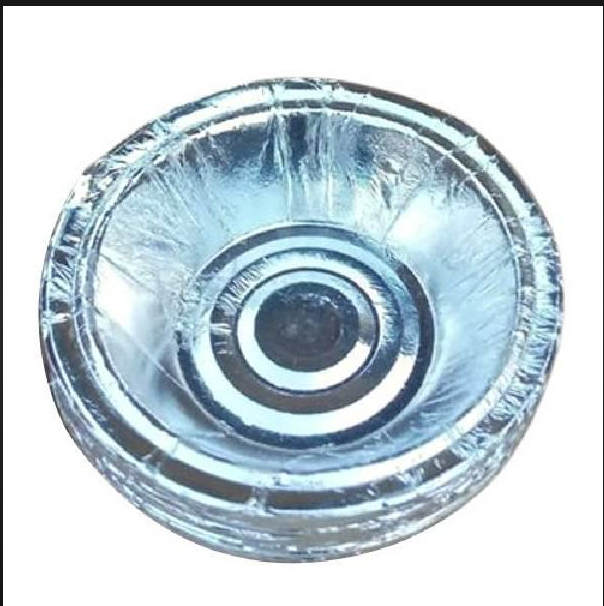 Paper Dona 6" - Silver Paper Material, 6" Size, Elegant Silver Color | Ideal for Serving Snacks and Desserts