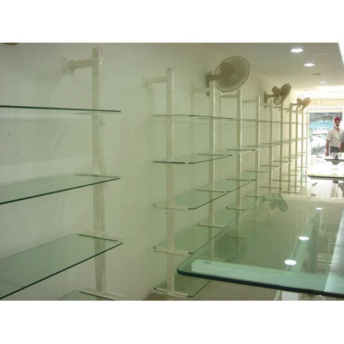 White Wall Fittings Showroom Display Rack