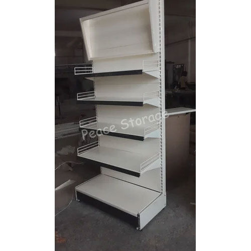 White Supermarket End Cap Display Racks Stand