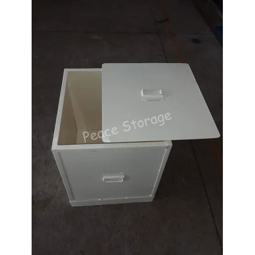 White Ms Sheet Bin With Wheels And Lid