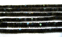 Natural Labradorite Tyre Shape Rondelle Faceted 6-7mm Beads Strand 13''Long