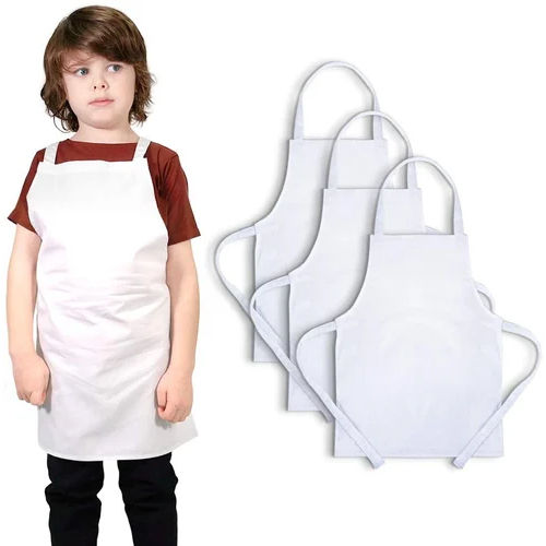 White School Cotton Apron