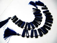 Natural Lapis Lazuli Baguette Shape 15-20mm Beads strand 8 Inches long