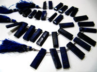 Natural Lapis Lazuli Baguette Shape 15-20mm Beads strand 8 Inches long