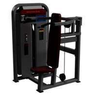 Shoulder Press - Heavy-duty Steel, Tear-resistant Upholstery | Smooth Weight Stack System, Ergonomic Design, Beginner-friendly