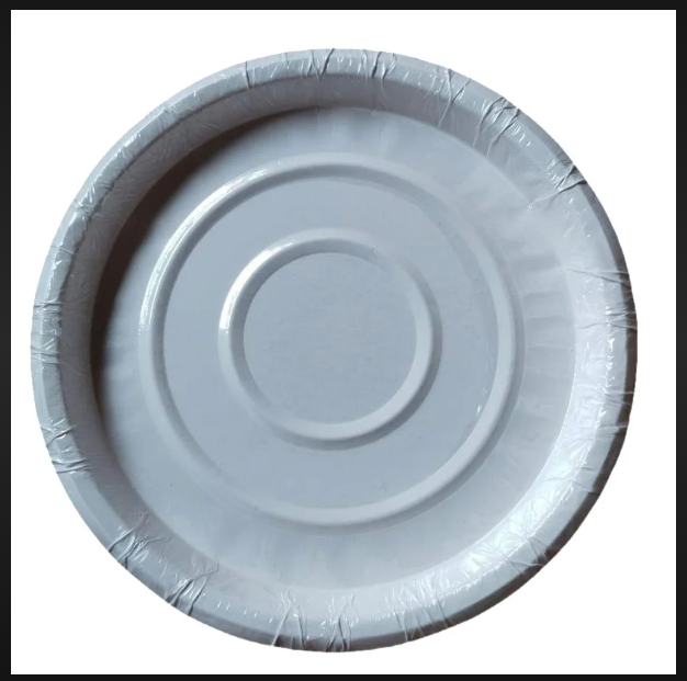 White Paper Plate 7"