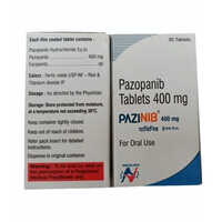 400 Mg Pazopanib Tablets - 30 Count Pack | Tyrosine Kinase Inhibitor For Advanced Kidney Cancer, Soft Tissue Sarcoma Treatment