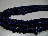 Natural Lapis Lazuli Nugget Shape Plain 5mm To 10mm Beads Strand 8''long