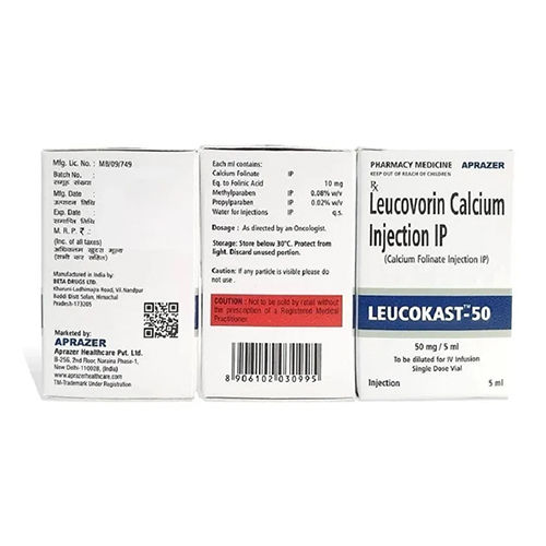 02_50 Mg Leucovorin Calcium Injection Ip - Physical Form: Liquid