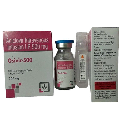 500 Mg Aciclovir Intravenous Infusion Ip - Drug Type: Injection