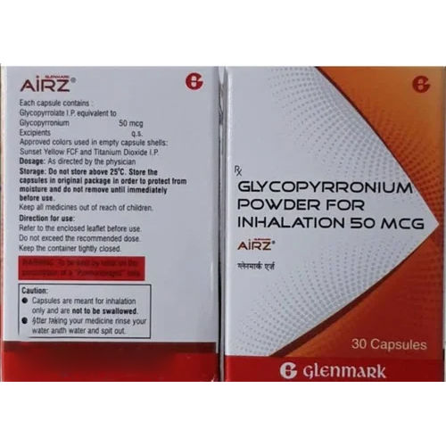 50 MCG Glycopyrronium Powder For Inhalation