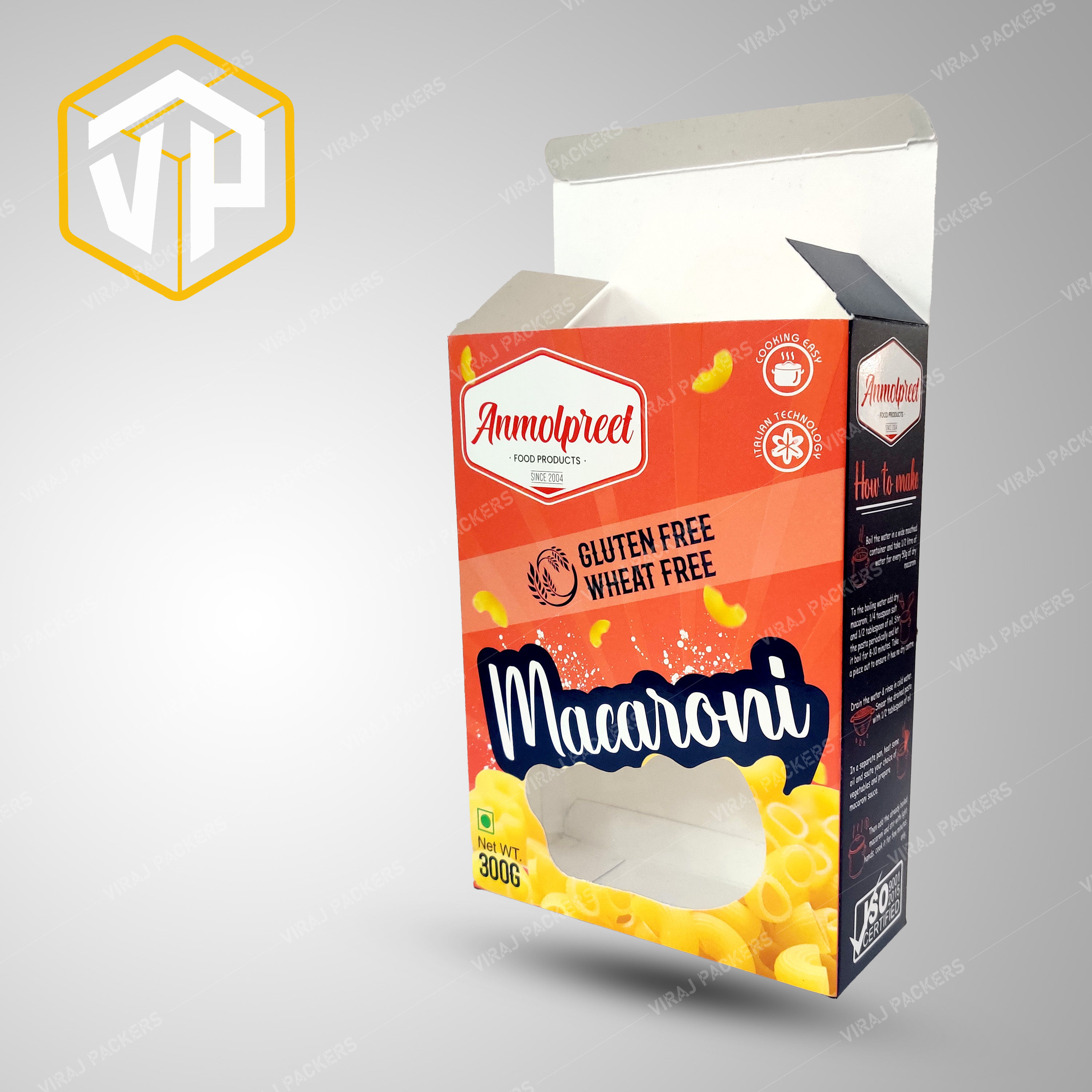 Macaroni Customized Packaging Box Manufacturer