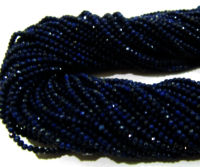 Natural Lapis Lazuli Rondelle Faceted 2-2.5mm Beads strand 13 inches long