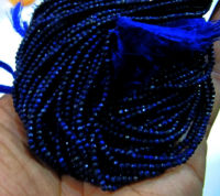 Natural Lapis Lazuli Rondelle Faceted 2-2.5mm Beads strand 13 inches long