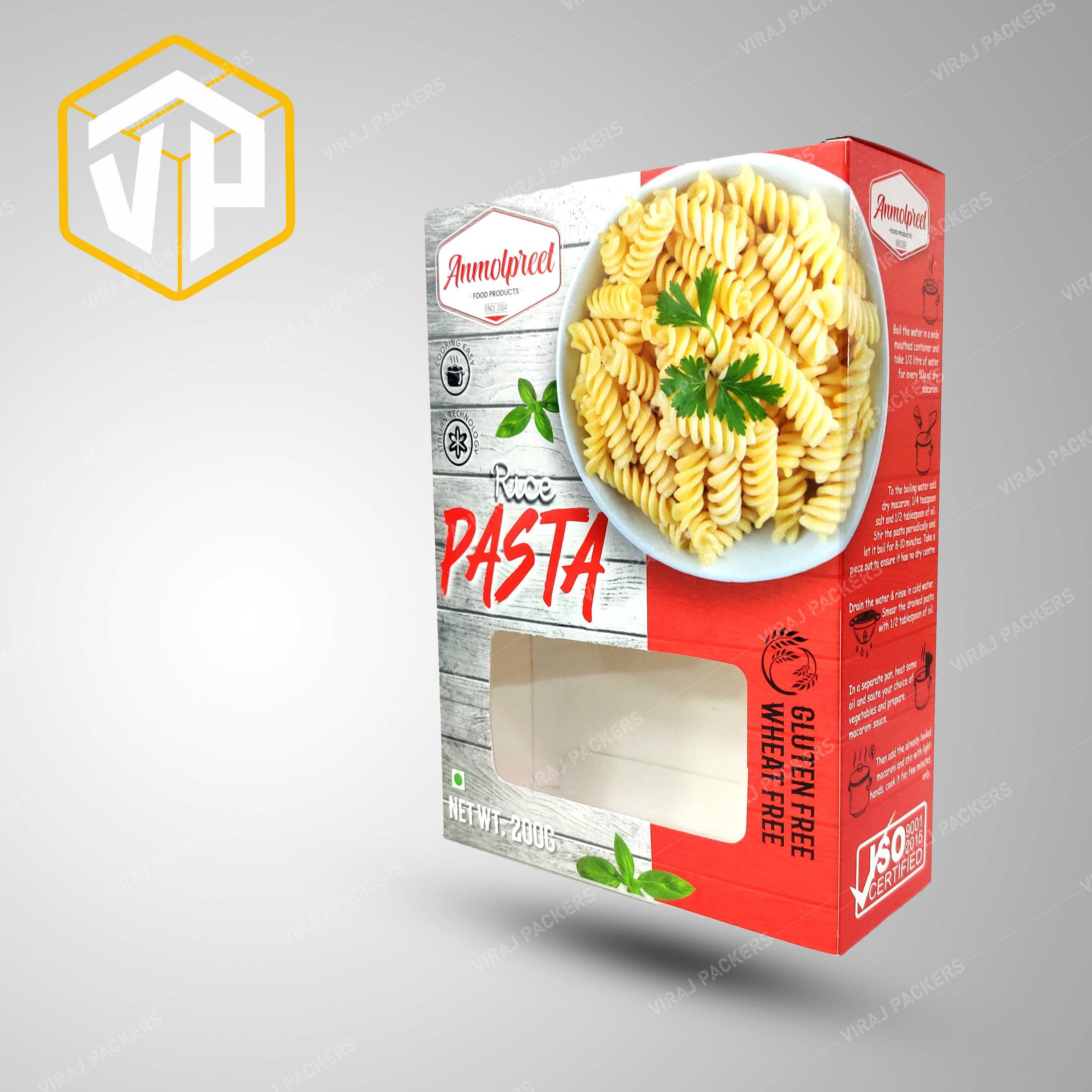 Pasta Packaging Boxes Manufacturer