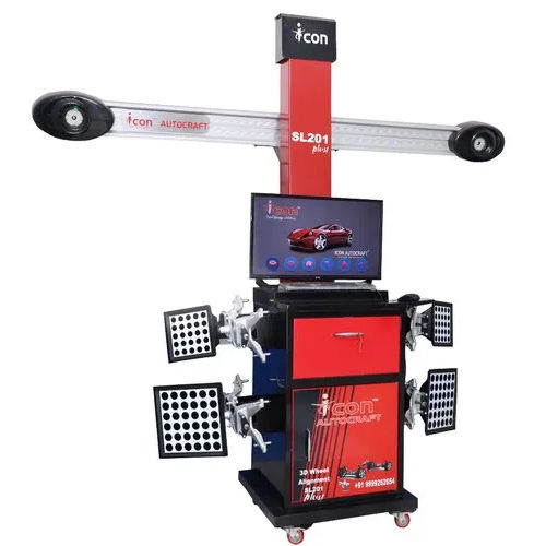 Sl-201 Plus 3D Wheel Alignment Machine - Color: Red