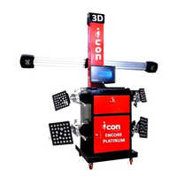3d Wheel Alignment Machine - Steel Alloy, 220 Voltage , Red Color, Automatic System 