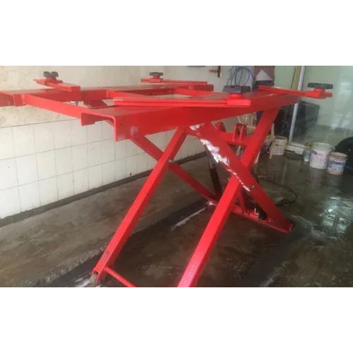 Scissor Car Washing Lift - Mesh Type: Normal