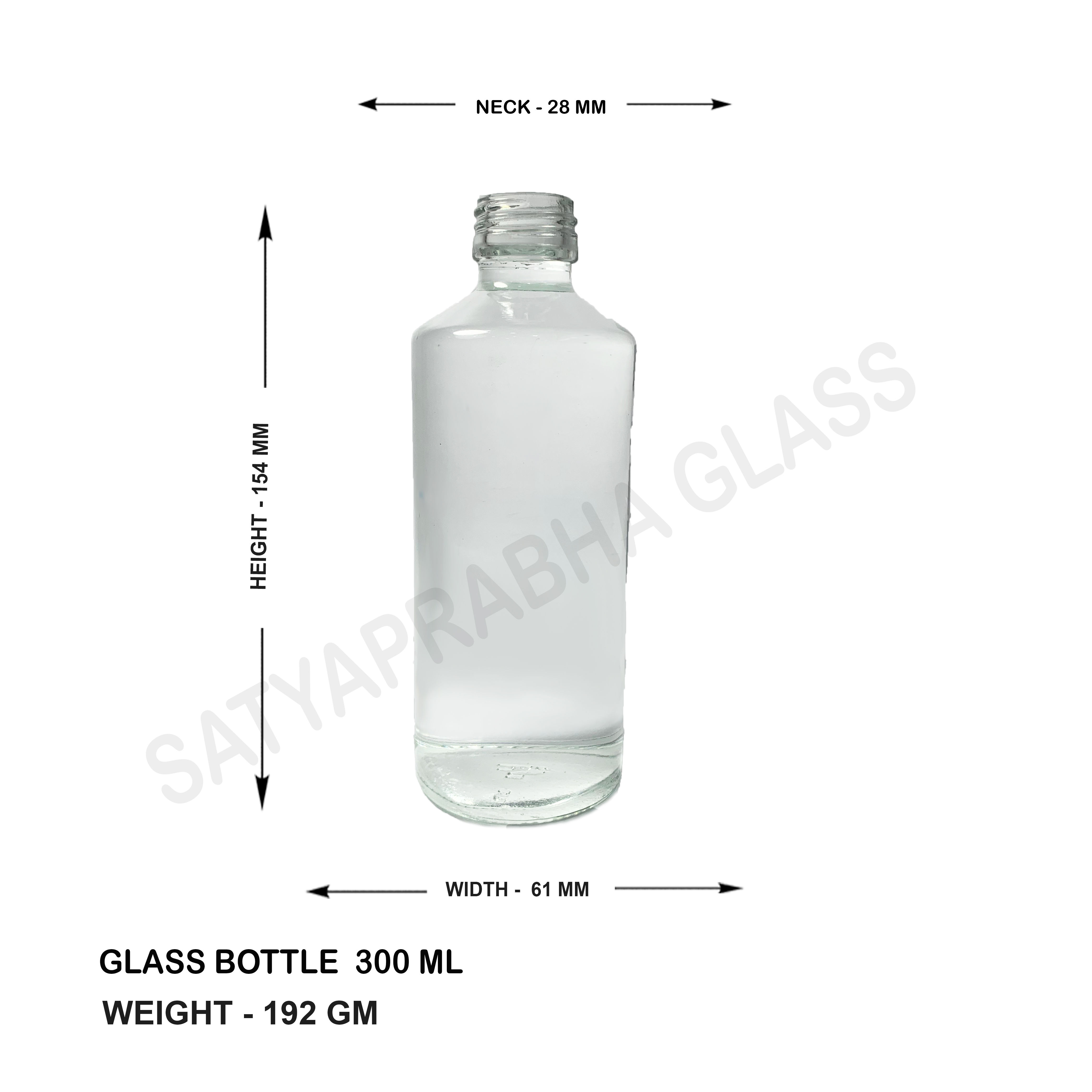 300 ML GLASS WATER BOTTLE