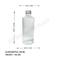 300 ML GLASS WATER BOTTLE