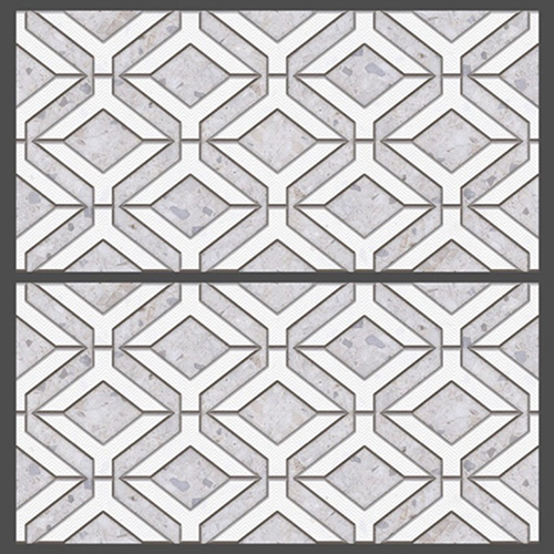 Punch Digital Wall Tiles - Ceramic, 300x600mm Size | Polished Finish, Square Shape, Durable Design