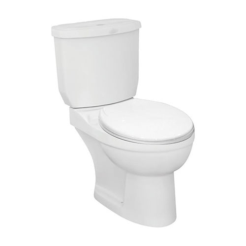 Aqua Two Piece Toilet Seat Closet - Color: White