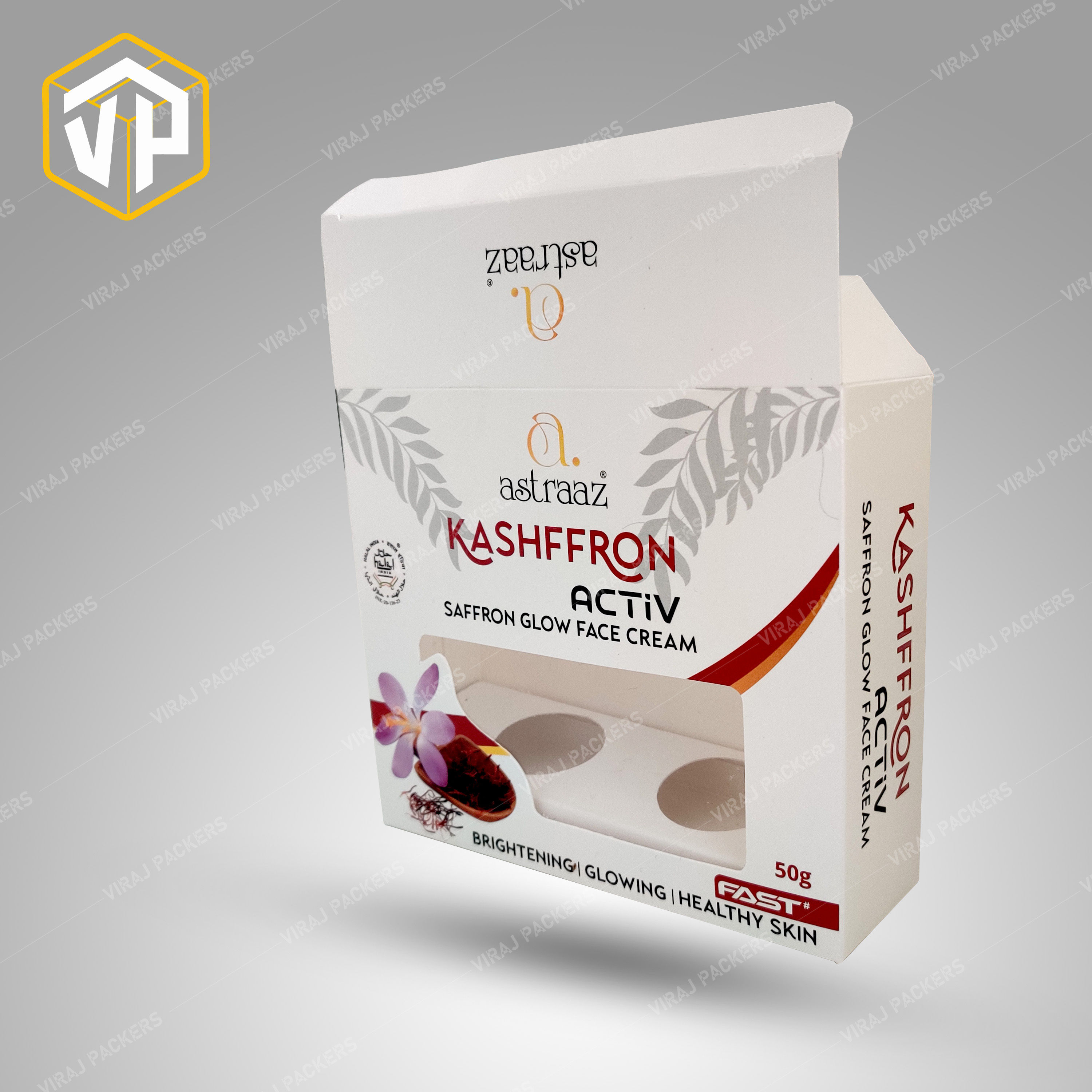 Kashffron Saffron Face Cream Packaging Box