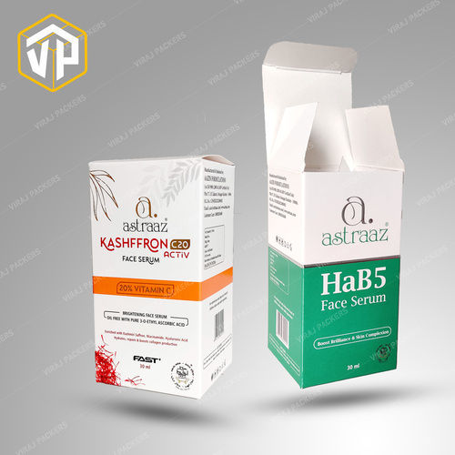 Customized Face Serum Packaging Box Manufacturer