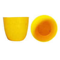 Glass Flower Pot - 5 Inch, High-quality Plastic, Polished Finish, Available In Various Colors For Indoor/outdoor Use