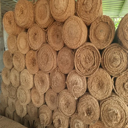 Woven Coir Geotextile - 6 mm Thick, 50 m x 1 m | Durable Natural Coir with Plain Georgette Texture for Effective Erosion Protection