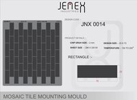 Jnx0014 Rectangle Mosaic Tile Mounting Mould - Cavity: Na