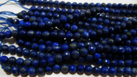 Natural Lapis Lazuli Round Faceted Beads 6mm Sold Per Strand 15 inch long