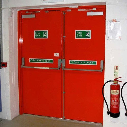 Red Industrial Fire Door