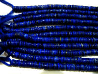 Natural Lapis Lazuli Tyre shape Rondelle Plain 7-8mm Beads Strand 8''long