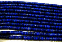 Natural Lapis Lazuli Tyre shape Rondelle Plain 7-8mm Beads Strand 8''long