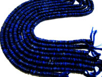 Natural Lapis Lazuli Tyre shape Rondelle Plain 7-8mm Beads Strand 8''long