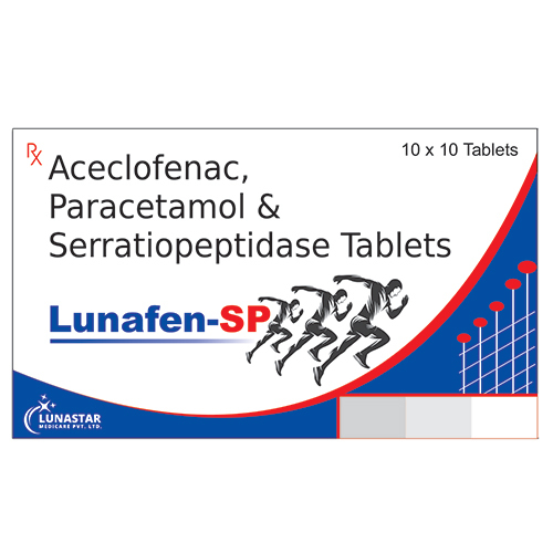 Aceclofenac Paracetamol And Serratiopeptidase Tablets