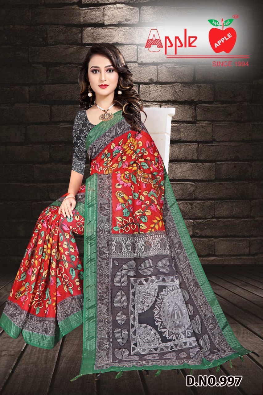 linen digital printed sarees