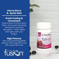 Bariatric Fusion Vitamin B12 Melt  Cherry Berry Flavored Tablets 90 Count