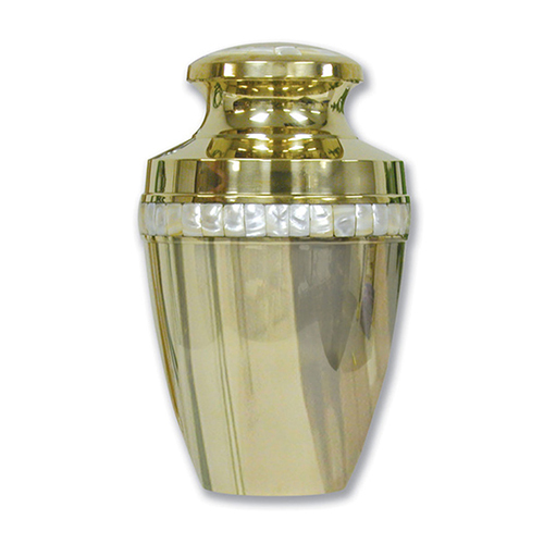 Avlon Golden Polished Funeral Urn