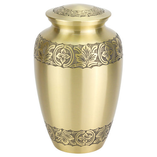 Handcrafted Solid Brass Cremation Urns - Finishing: Polishing