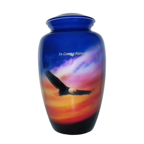 American Eagle in the Sky Cremation Urns for Ashes
