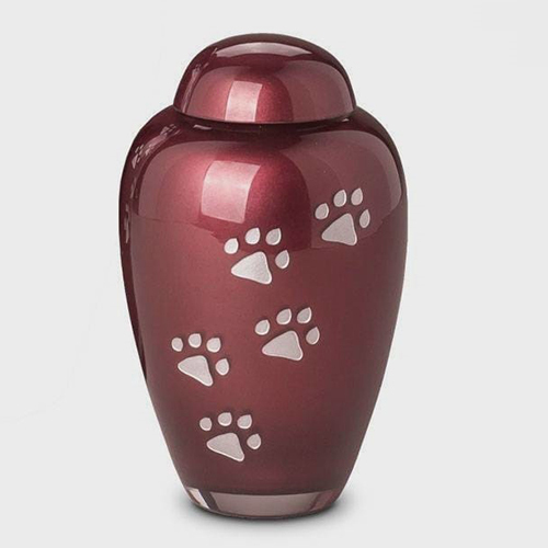 Domtop Polished Glossy Pet Ashes Cremation Urn For Dogs