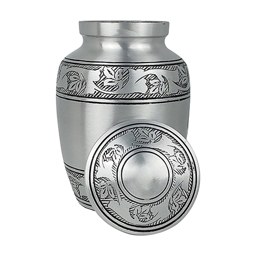 Hand Engraved Burial and Funeral Medium Cremation Urn For Pets