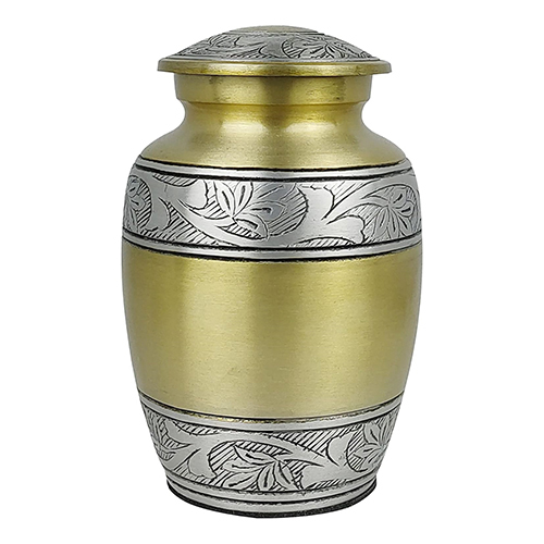 Handcarved Metal Cardinal Urn