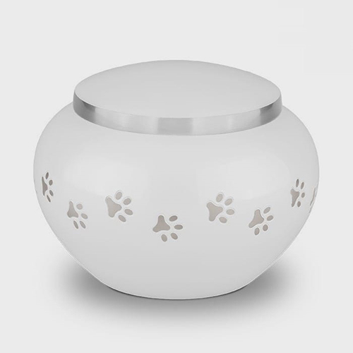 Odyssey Shining Finish Paw Series Pet Cremation Urn For Cats And Dogs
