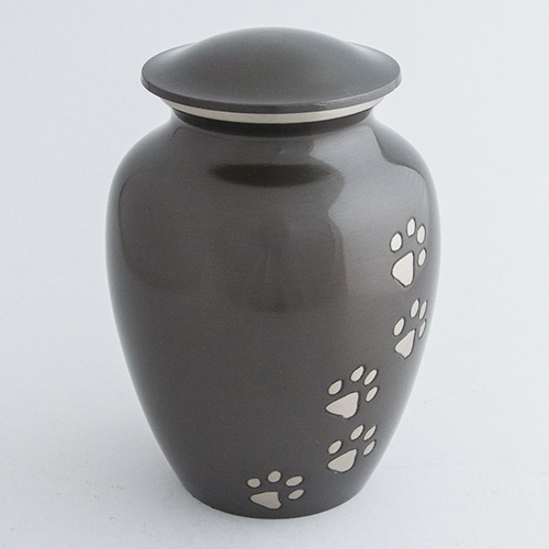 Paw Engraved Pet Cremation Urn For Ashes